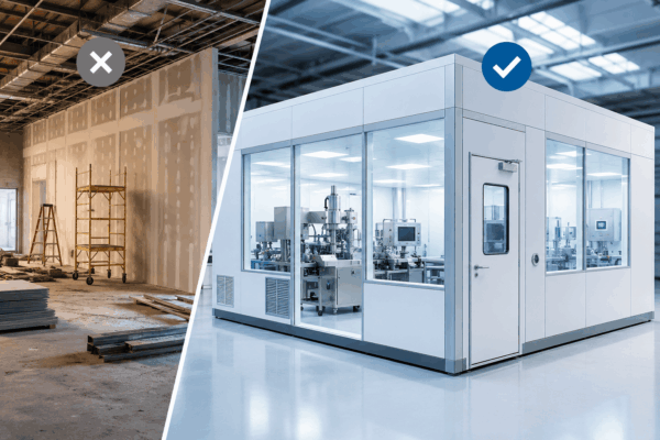 Modular Cleanroom Construction vs Traditional Builds