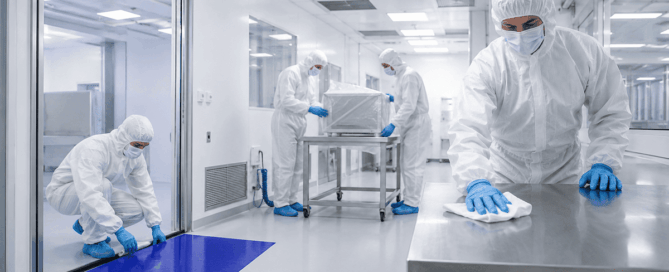 How cleanroom constructors maintain hygeine during work