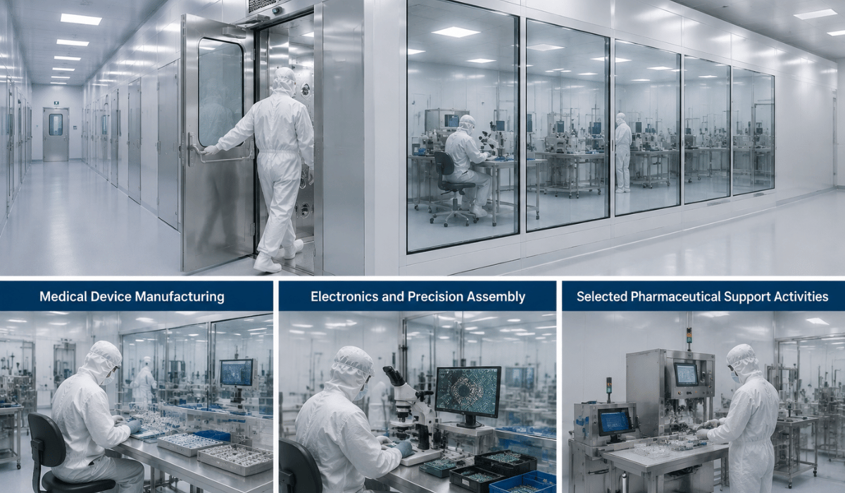Common Single-Pass Cleanroom Applications