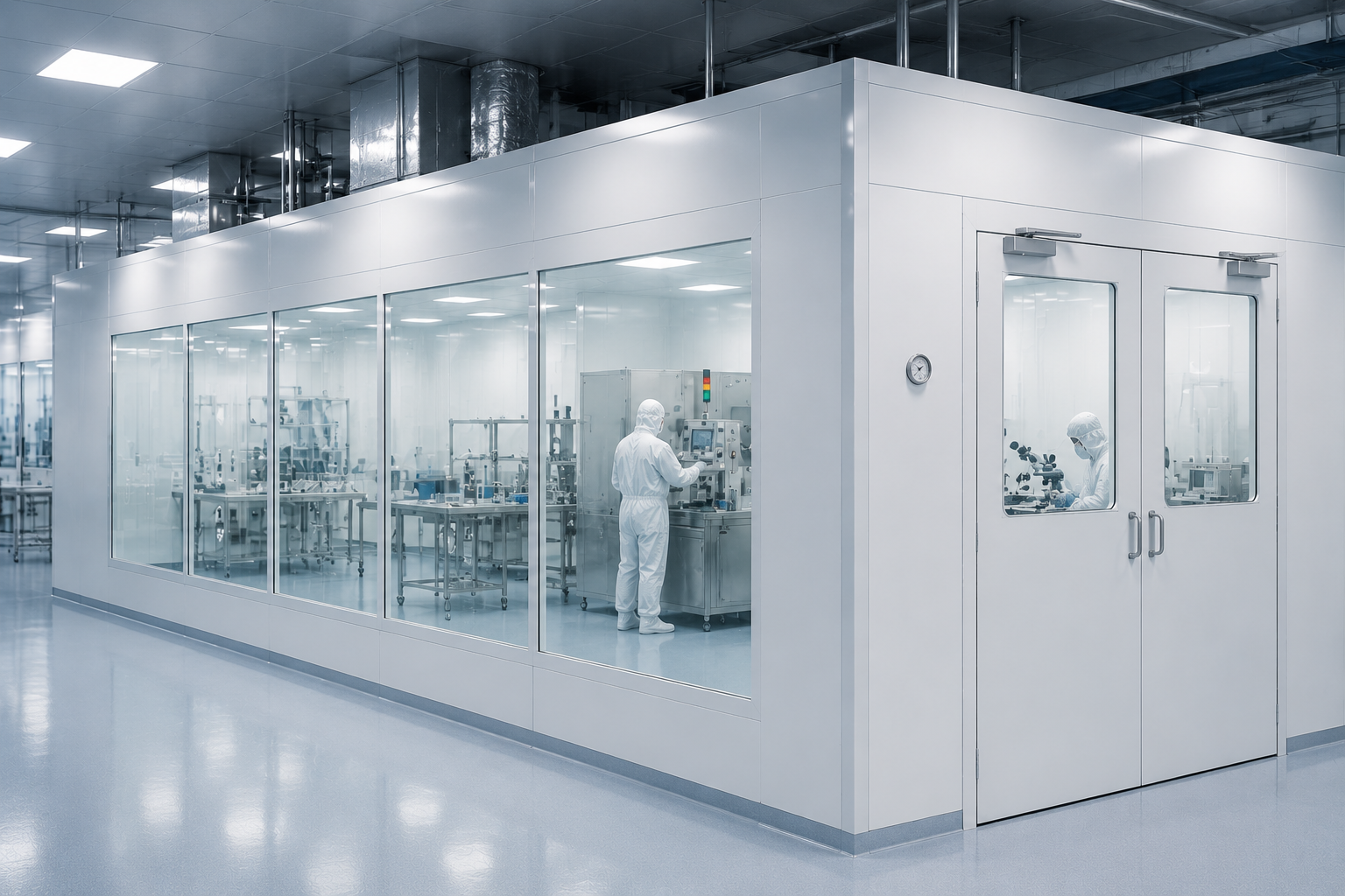 stick-built cleanroom